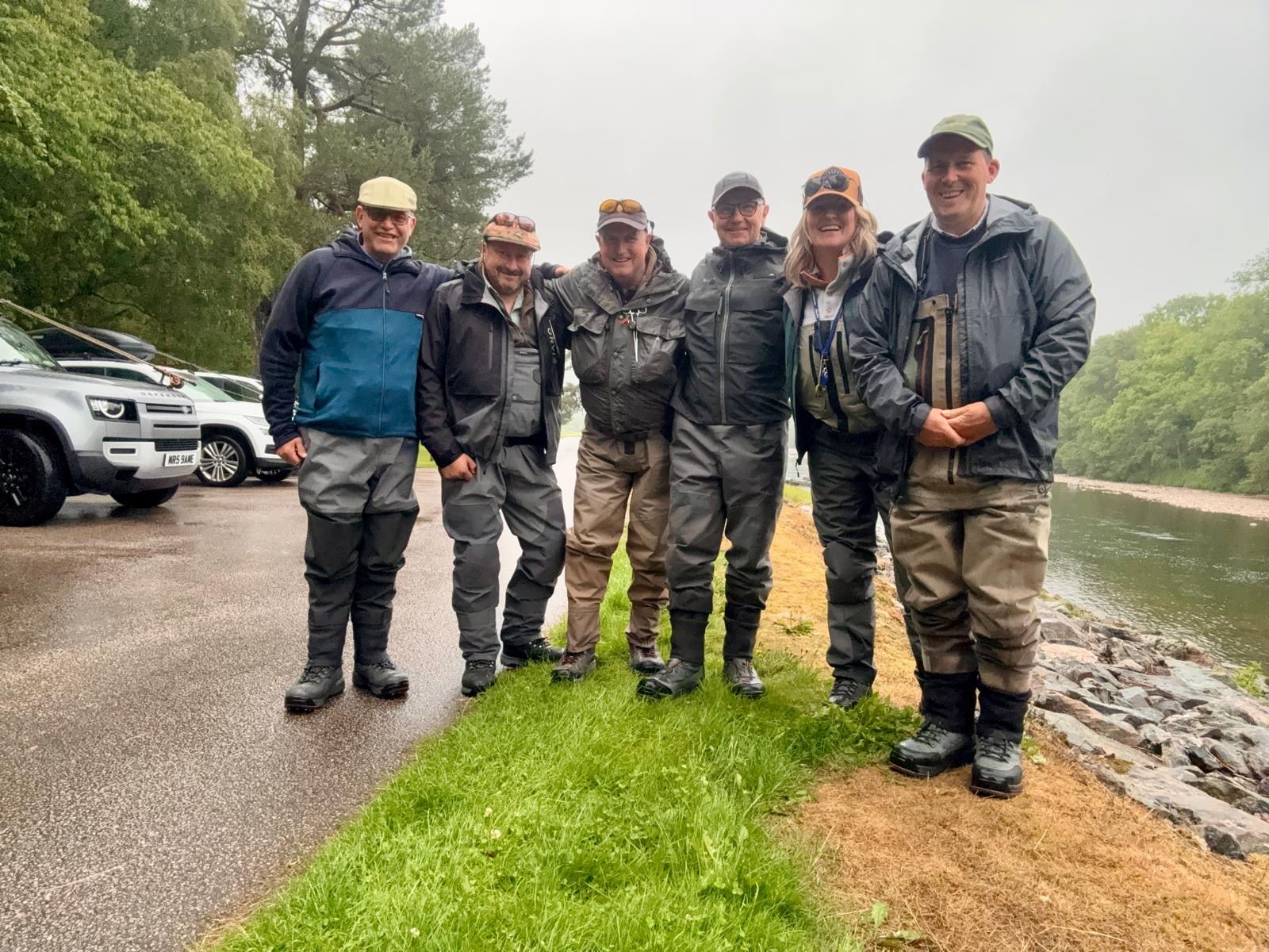 A dedicated fishing party
